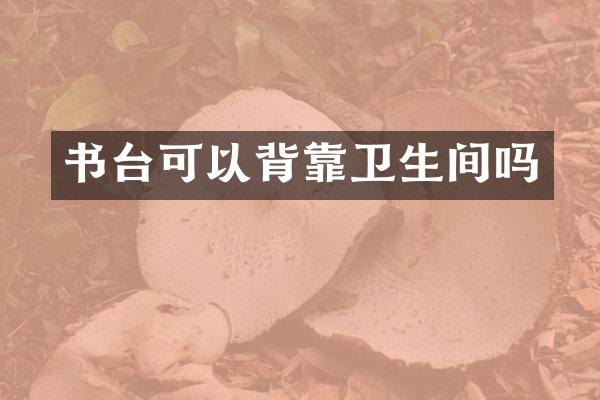 书台可以背靠卫生间吗