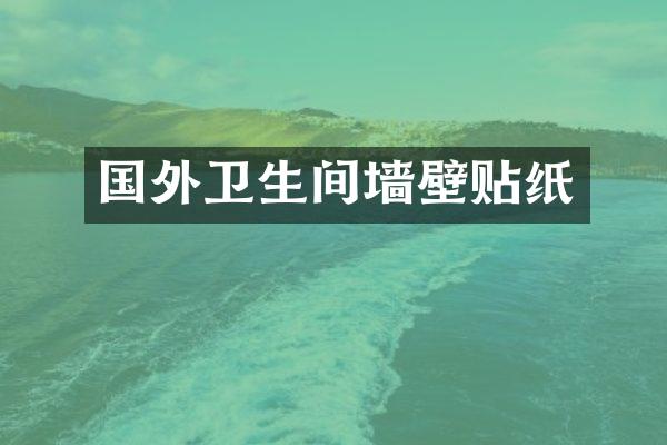 国外卫生间墙壁贴纸