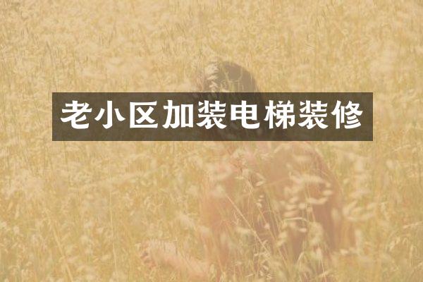老小区加装电梯装修