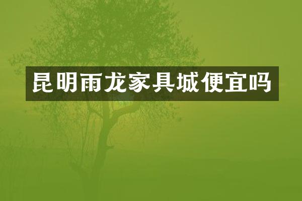昆明雨龙家具城便宜吗
