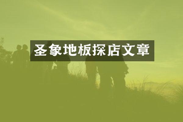 圣象地板探店文章