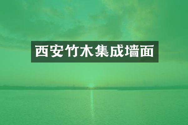 西安竹木集成墙面