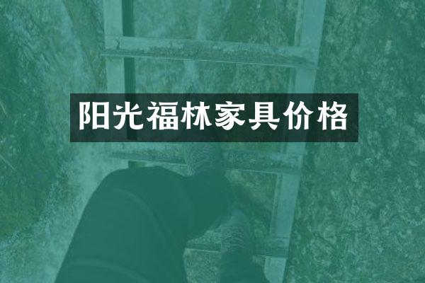 阳光福林家具价格
