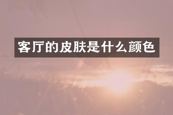 客厅的皮肤是什么颜色