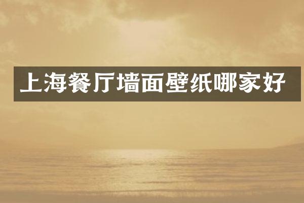 上海餐厅墙面壁纸哪家好