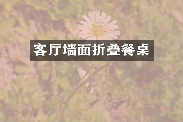 客厅墙面折叠餐桌