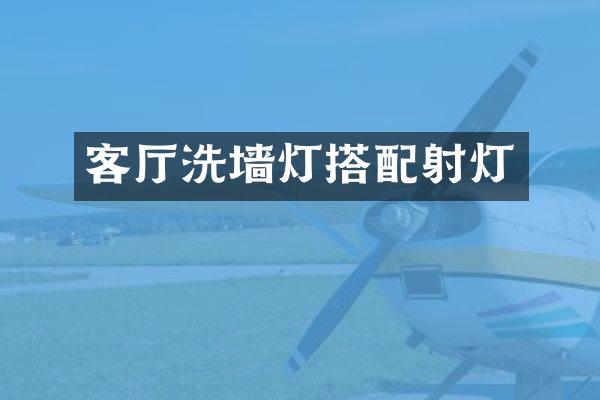 客厅洗墙灯搭配射灯