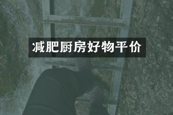 减肥厨房好物平价