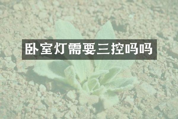 卧室灯需要三控吗吗