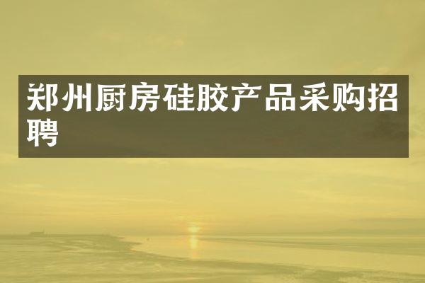 郑州厨房硅胶产品采购招聘