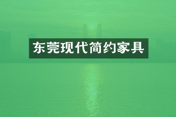 东莞现代简约家具