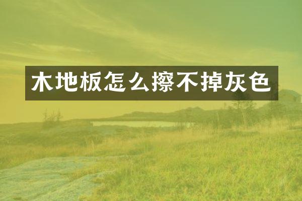 木地板怎么擦不掉灰色