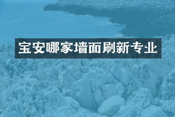 宝安哪家墙面刷新专业