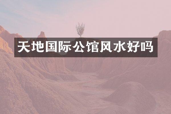 天地国际公馆风水好吗