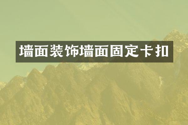墙面装饰墙面固定卡扣