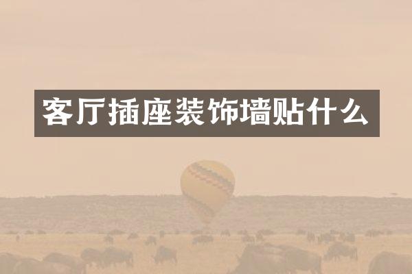 客厅插座装饰墙贴什么