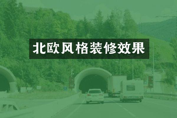 北欧风格装修效果