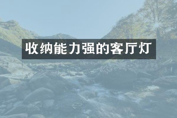 收纳能力强的客厅灯