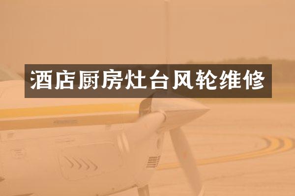 酒店厨房灶台风轮维修