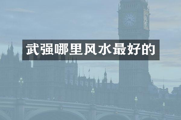 武强哪里风水最好的