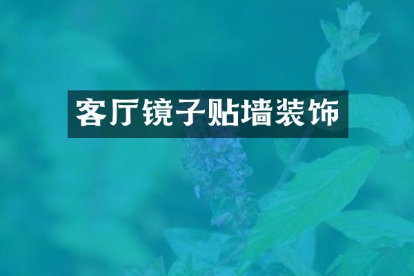 客厅镜子贴墙装饰