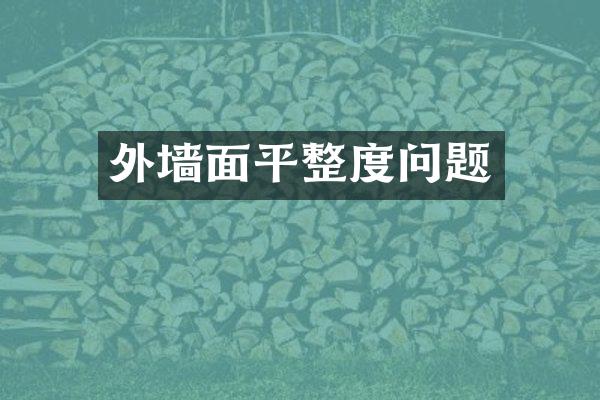 外墙面平整度问题