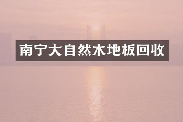 南宁大自然木地板回收