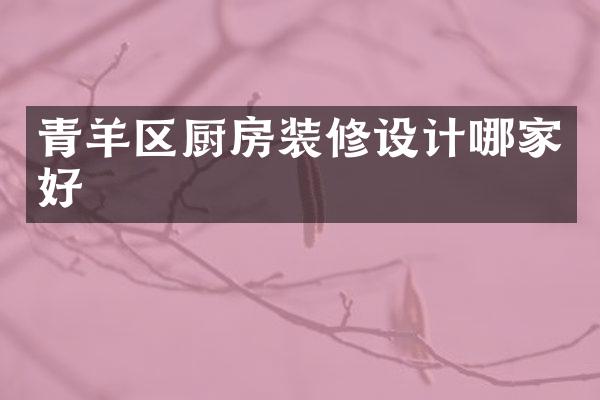 青羊区厨房装修设计哪家好