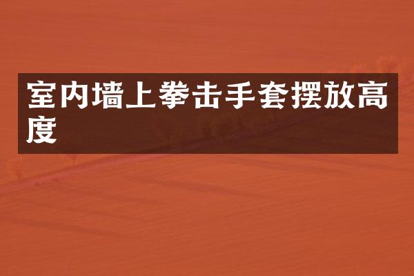 室内墙上拳击手套摆放高度