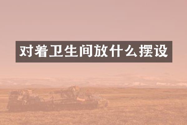 对着卫生间放什么摆设