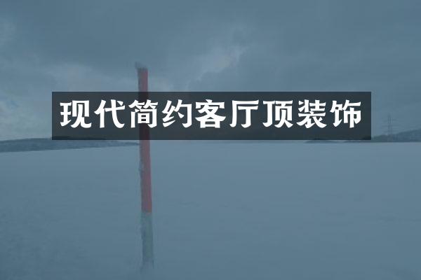 现代简约客厅顶装饰
