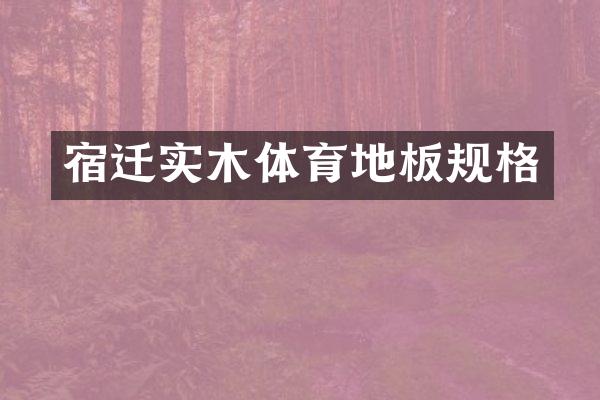宿迁实木体育地板规格