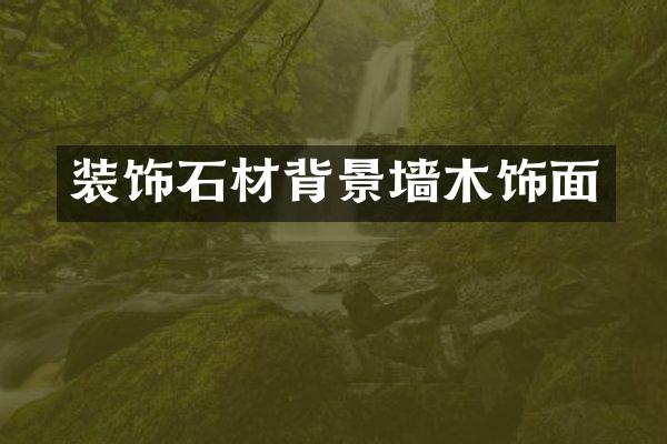装饰石材背景墙木饰面