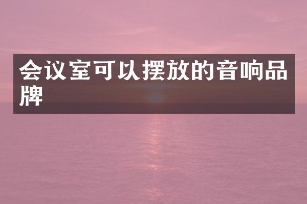 会议室可以摆放的音响品牌