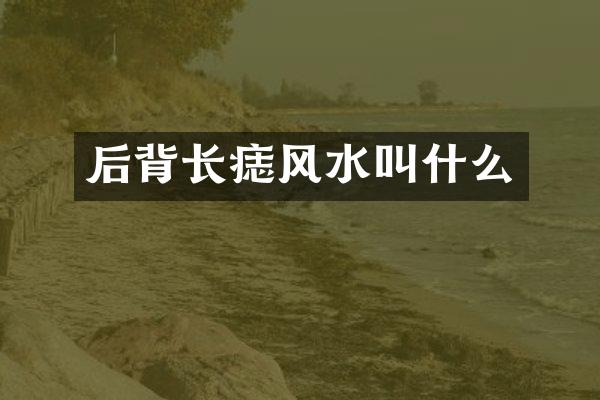 后背长痣风水叫什么