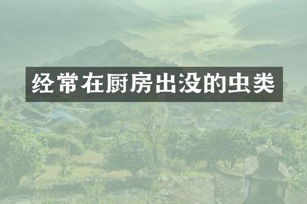 经常在厨房出没的虫类