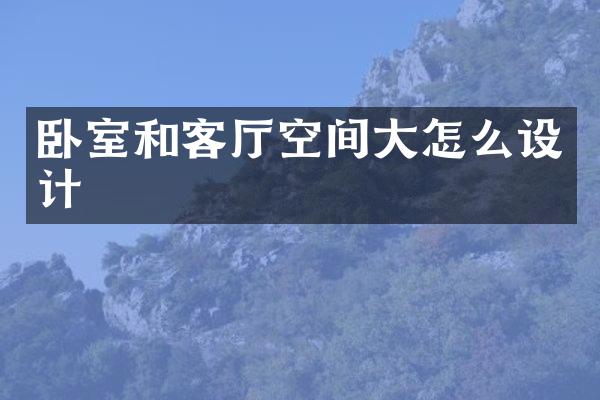 卧室和客厅空间大怎么设计