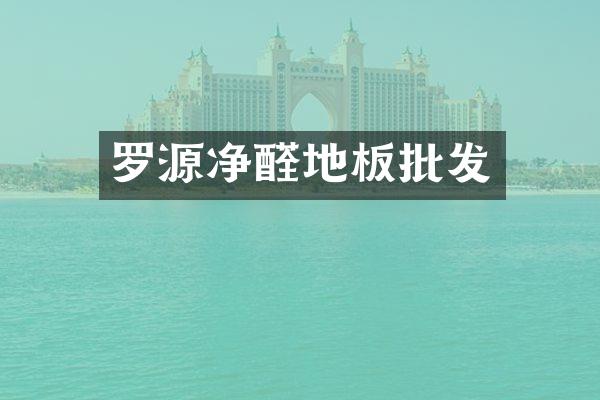 罗源净醛地板批发
