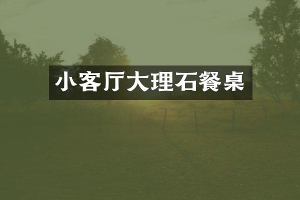 小客厅大理石餐桌