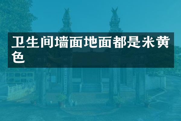 卫生间墙面地面都是米黄色