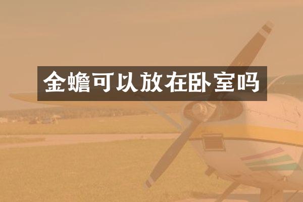 金蟾可以放在卧室吗