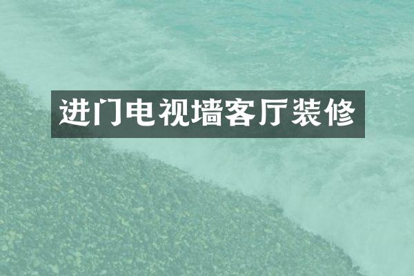 进门电视墙客厅装修