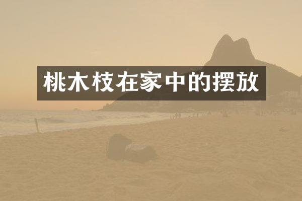 桃木枝在家中的摆放
