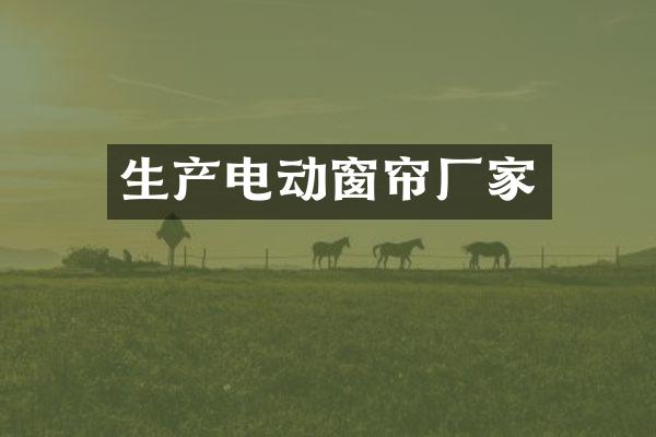 生产电动窗帘厂家
