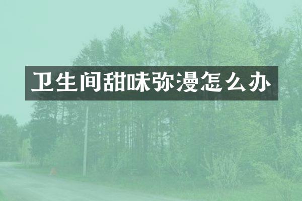 卫生间甜味弥漫怎么办