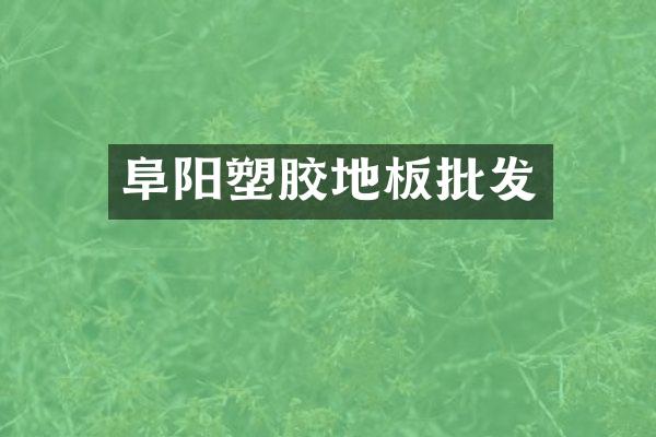 阜阳塑胶地板批发