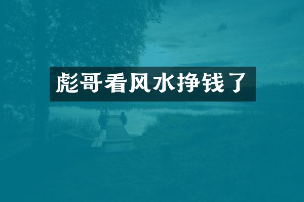 彪哥看风水挣钱了