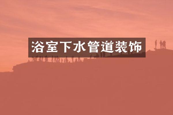 浴室下水管道装饰