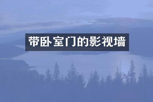 带卧室门的影视墙