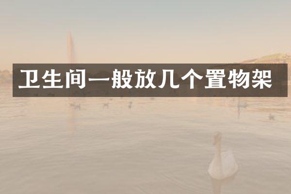 卫生间一般放几个置物架